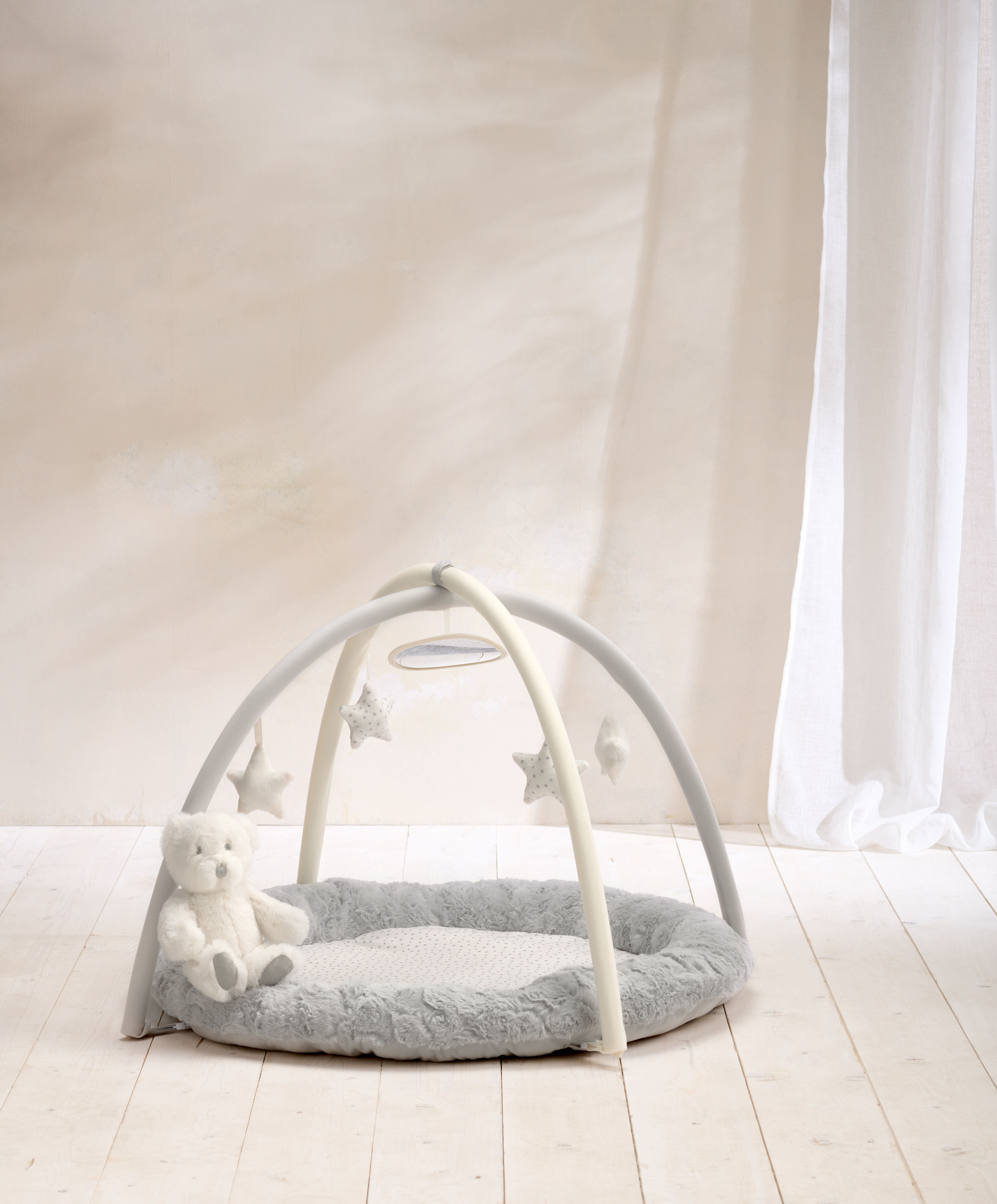 My First Playmat & Gym - Grey/Cream image number 1