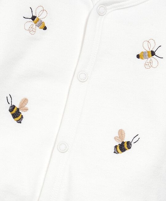 Embroidered Bee Romper image number 3