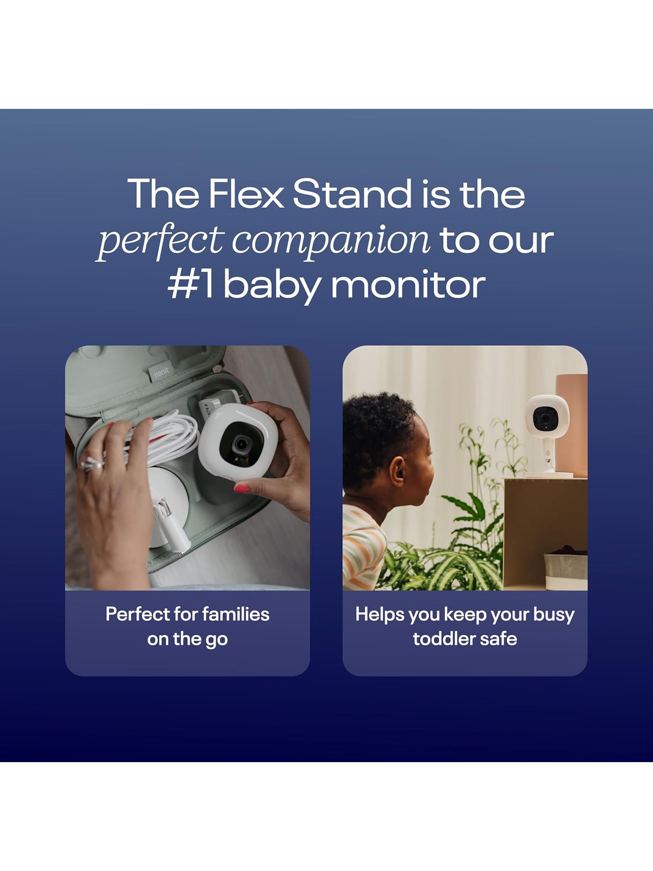 Nanit Pro Baby Monitor Camera with Flex Stand image number 2