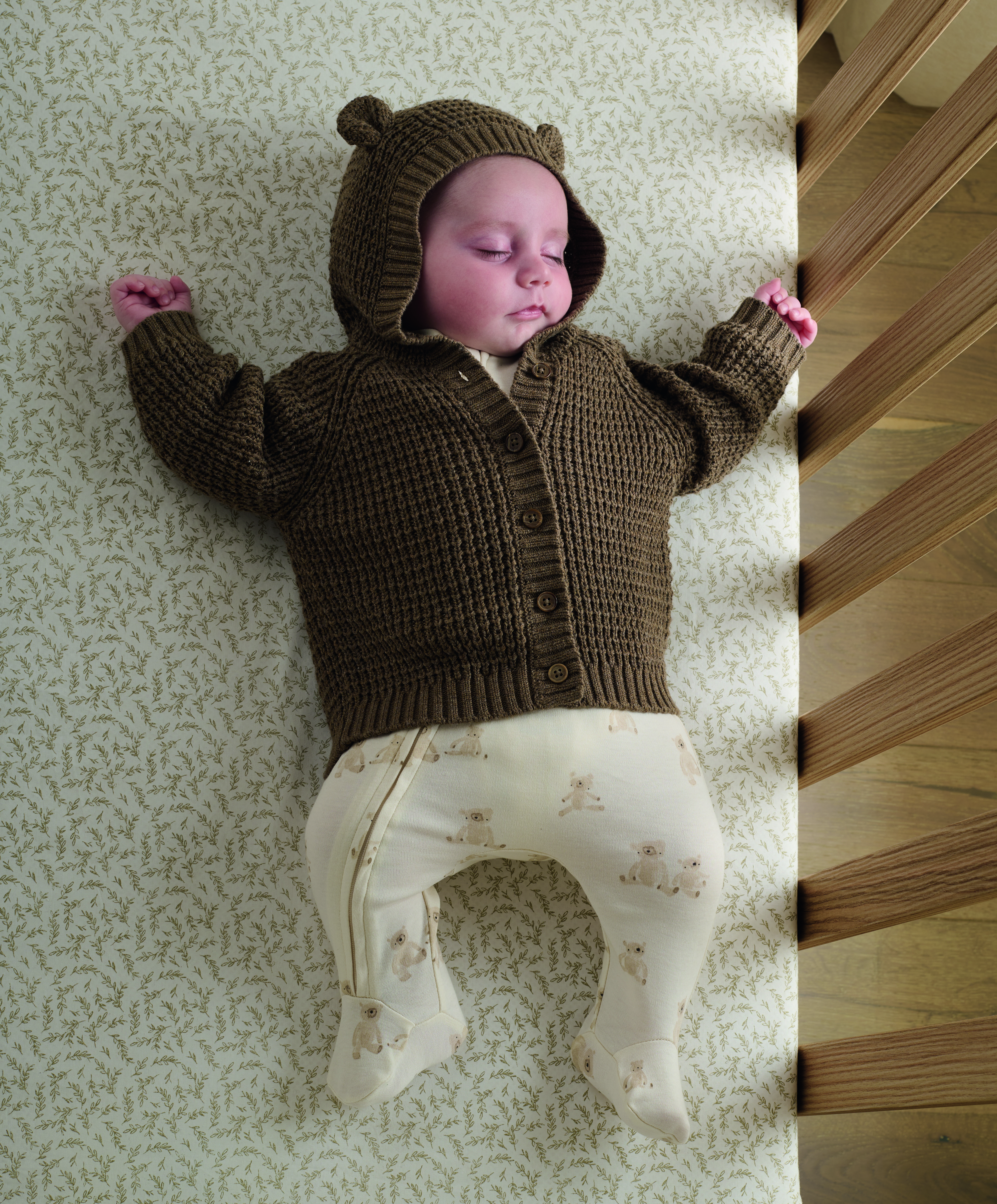 Chocolate Hooded Cardigan image number 4