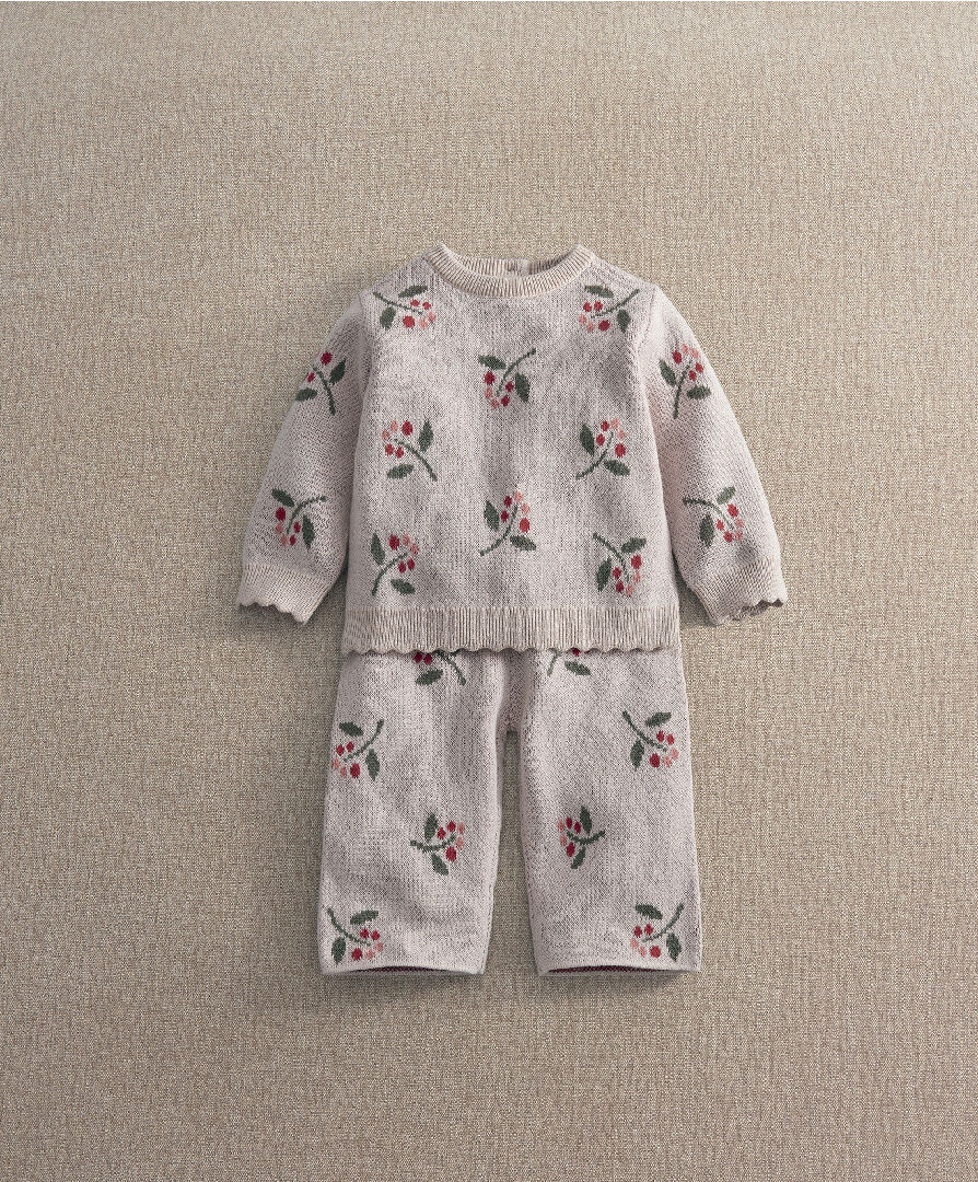2Pc Berry Knit Set image number 1