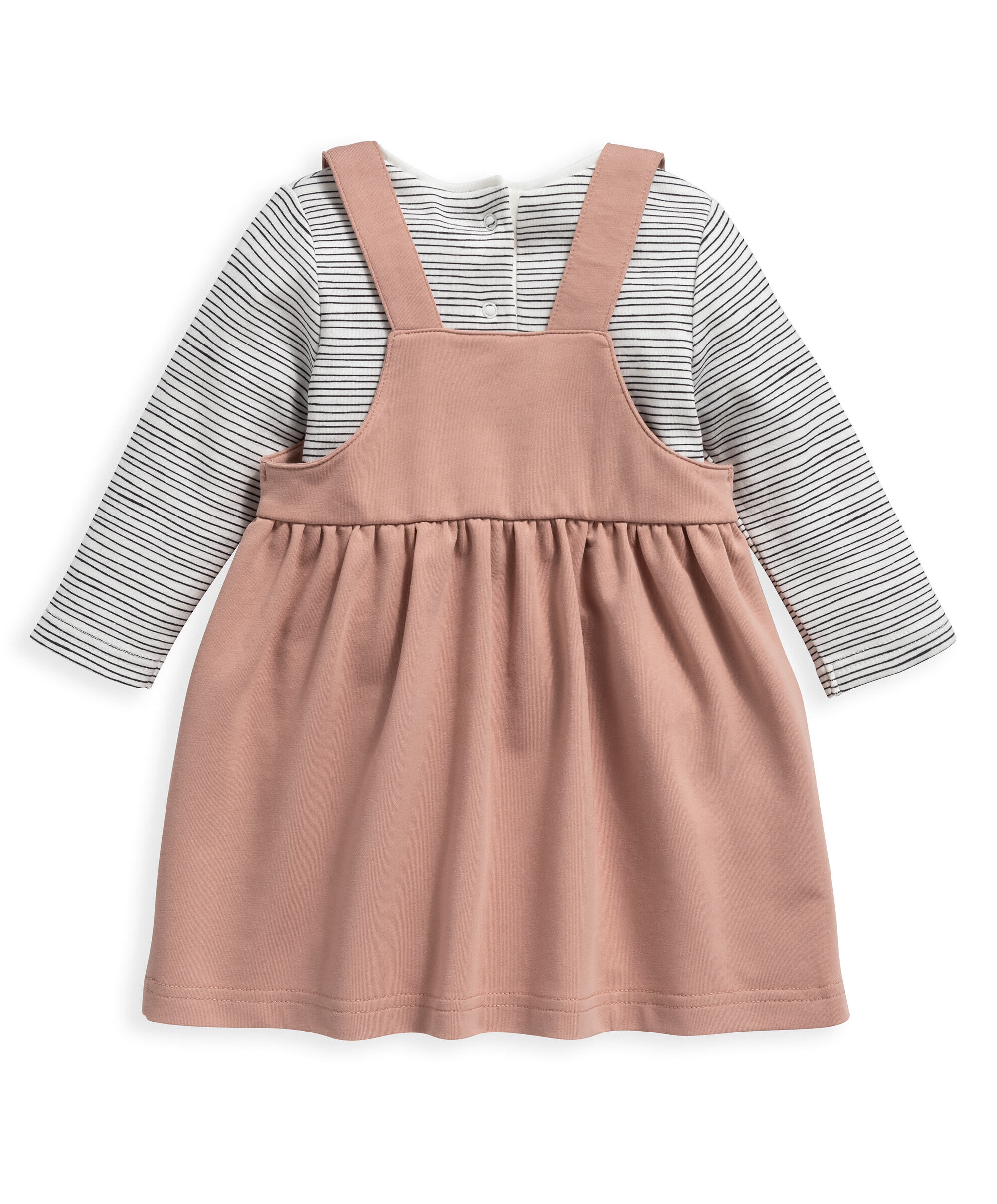 2 Piece Pink Pinafore Dress image number 3