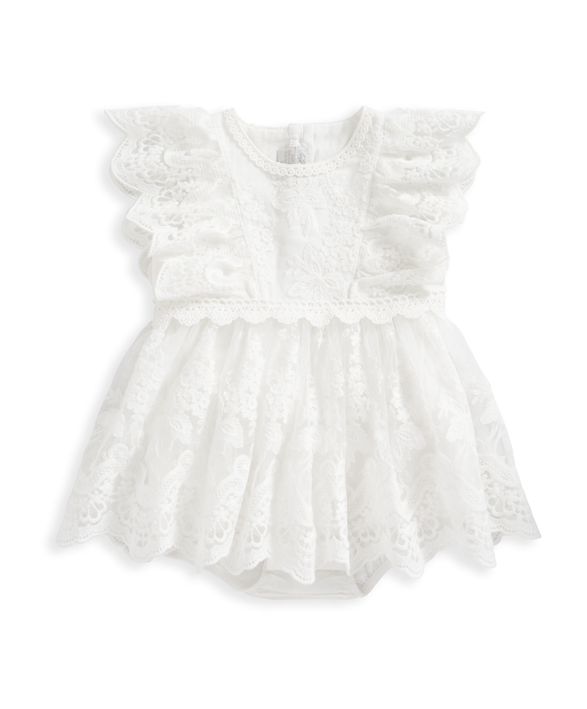 Lace Frill Shortie Romper image number 3
