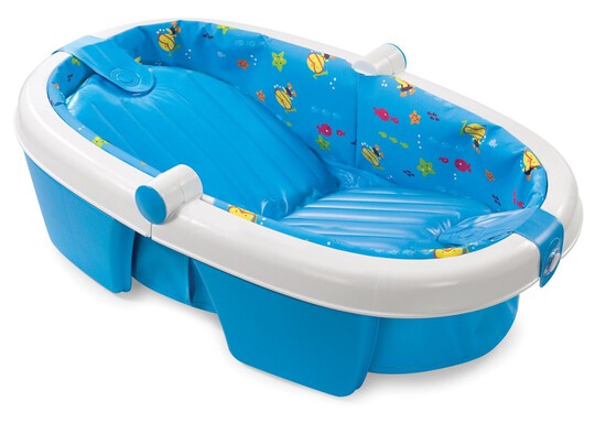 Newborn-to-toddler fold away baby bath -duck diver image number 1