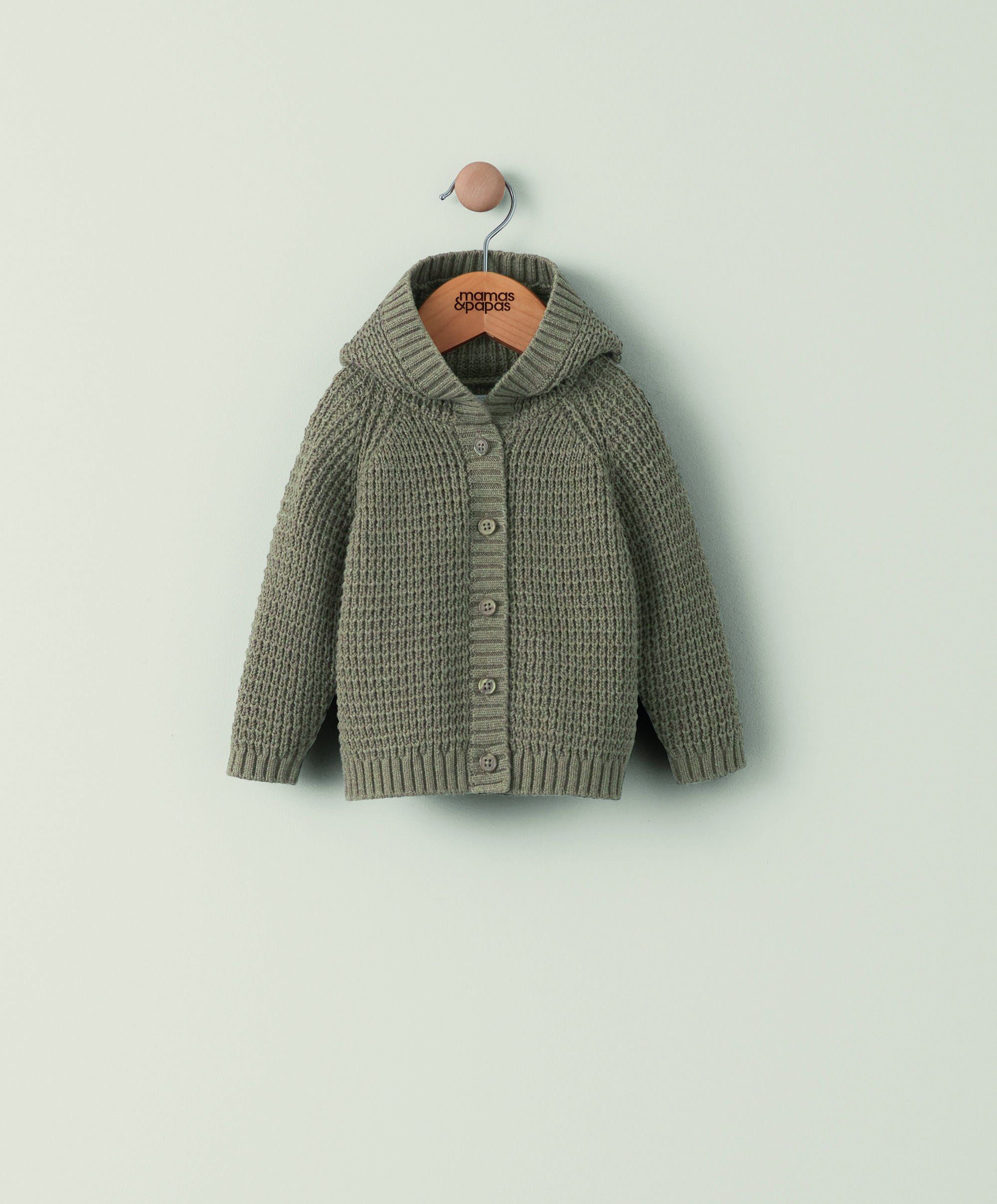 Chocolate Hooded Cardigan image number 1