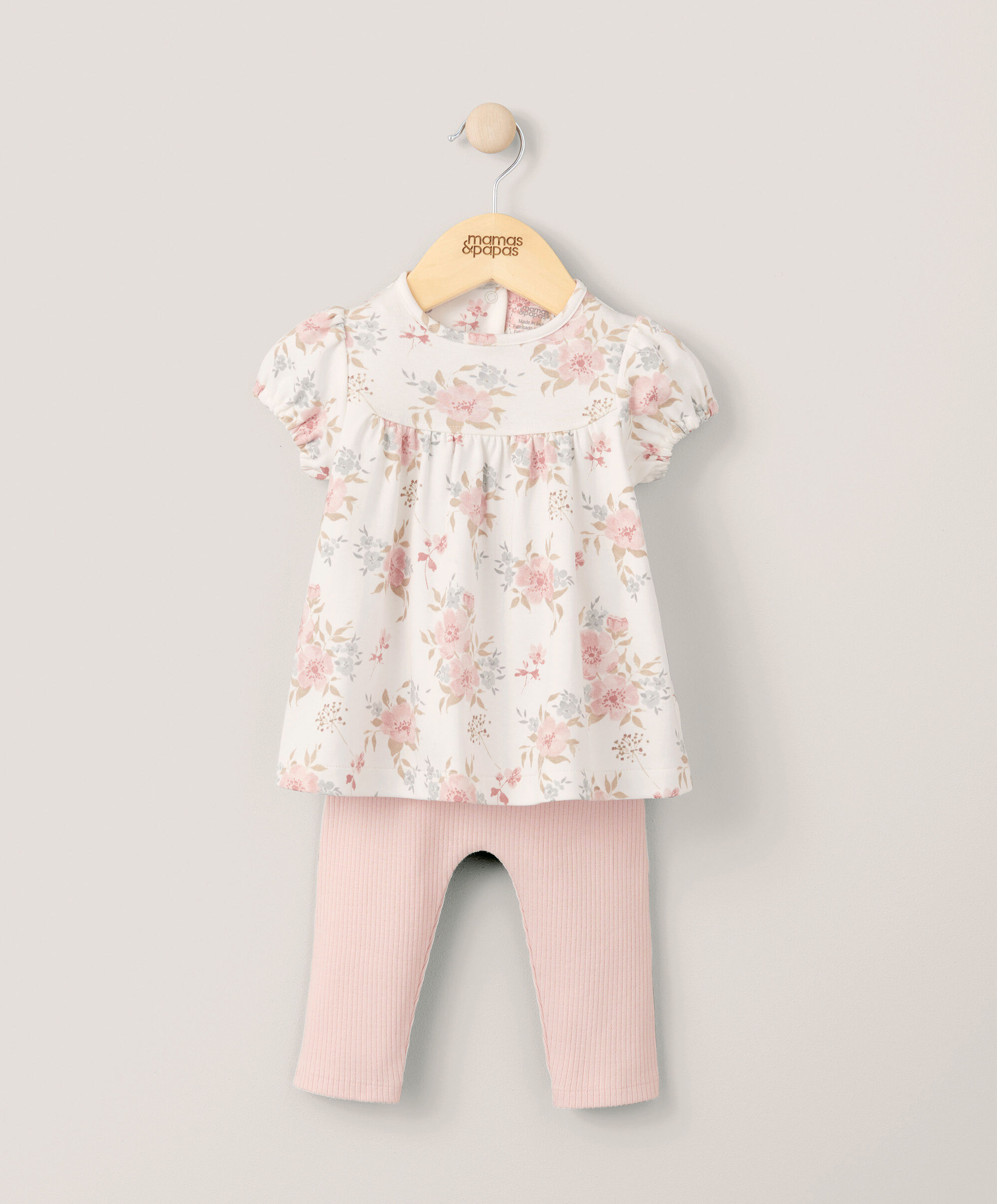 Floral T-Shirt & Leggings Outfit Set image number 1