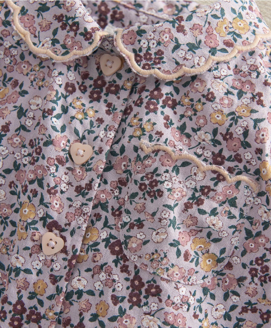 Vintage Floral Woven Pyjamas image number 4