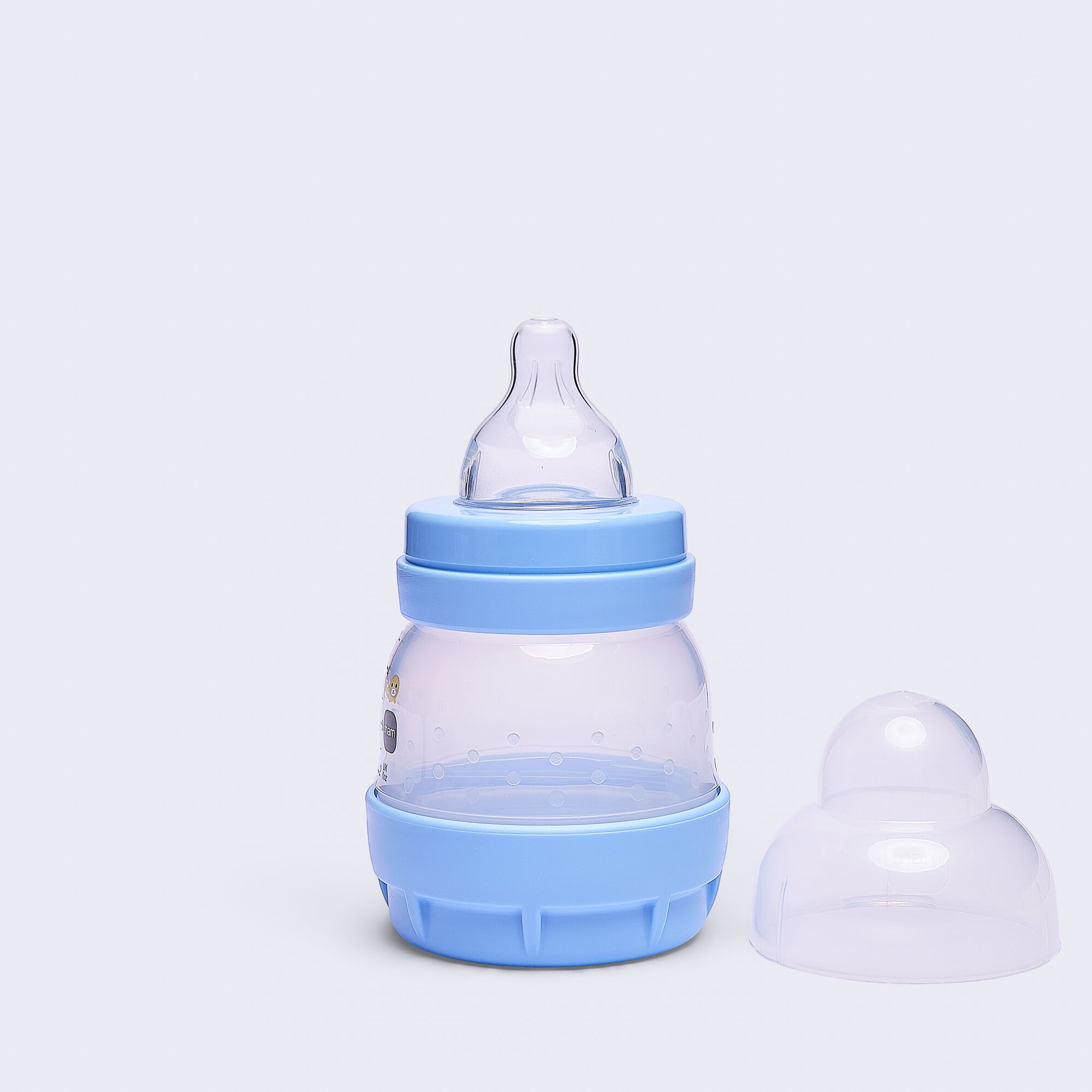 Mam Baby Easy Start Anticolic Silicone Bottle - 0 M+ | Sealife Blue - 130 Ml -  Pack of 1 image number 4