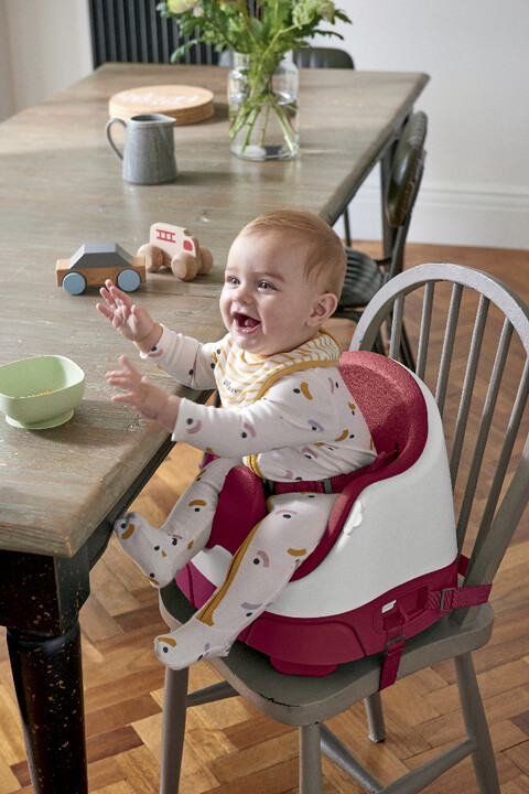 Bug 3-in-1 Floor & Booster Seat with Activity Tray - Cherry image number 4