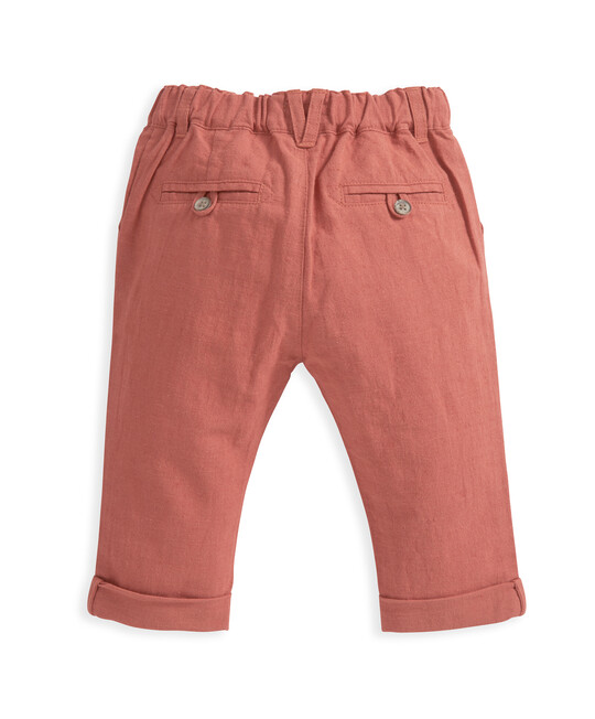 Orange Linen Trouser image number 3