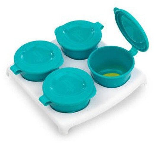 Tommee Tippee Explora Pop up Freezer Pots & Tray - Blue image number 1