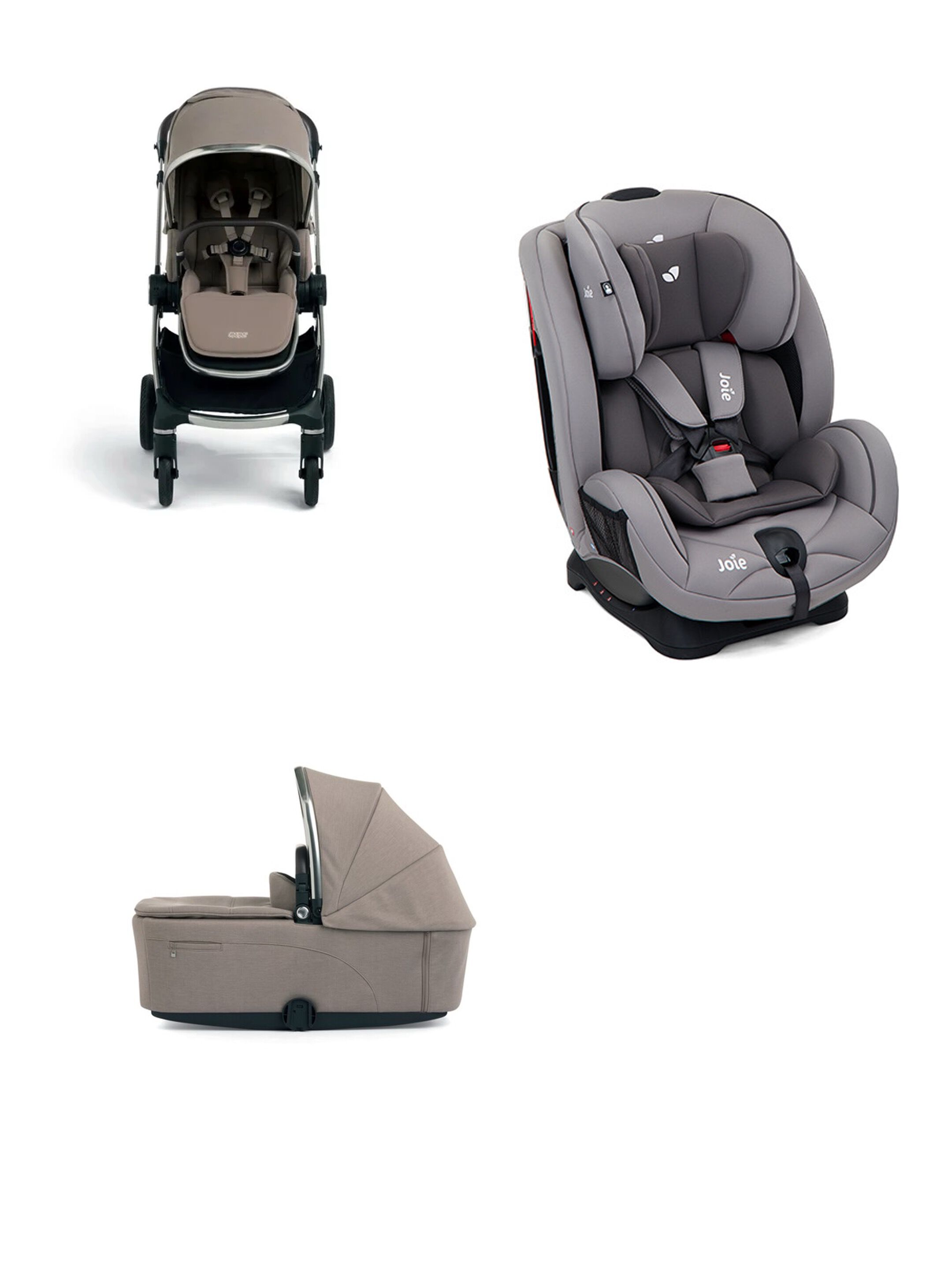 Vardo Heritage Pushchair 3 Piece Bundle with Joie Stages Car Seat - Grey image number 5
