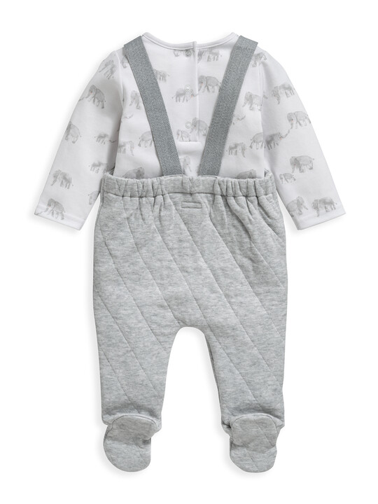 2 Piece Quilted Dungaree Set image number 2