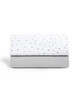 2 Pack Crib Fitted Sheets - Grey Spots image number 2