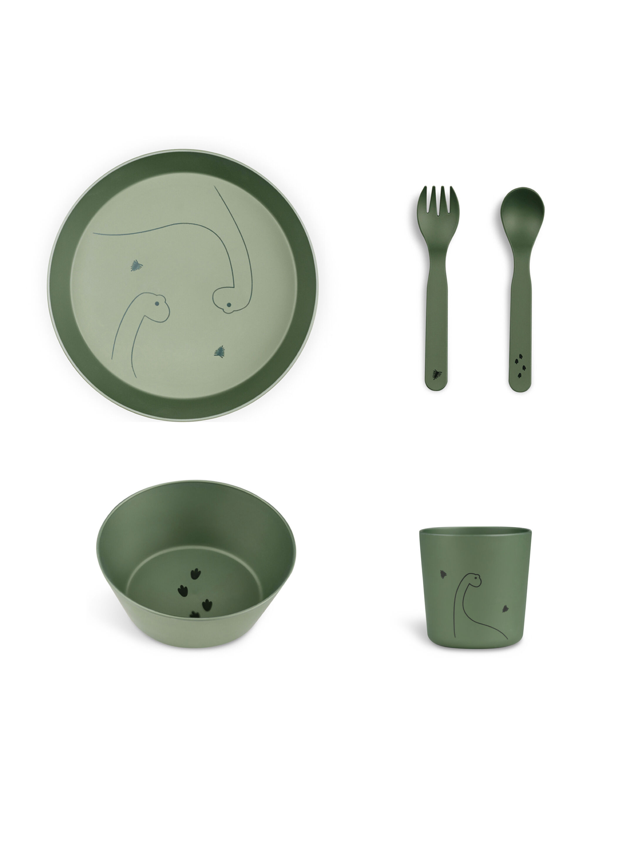 Citron Bio Based Tableware Set - Dino image number 1