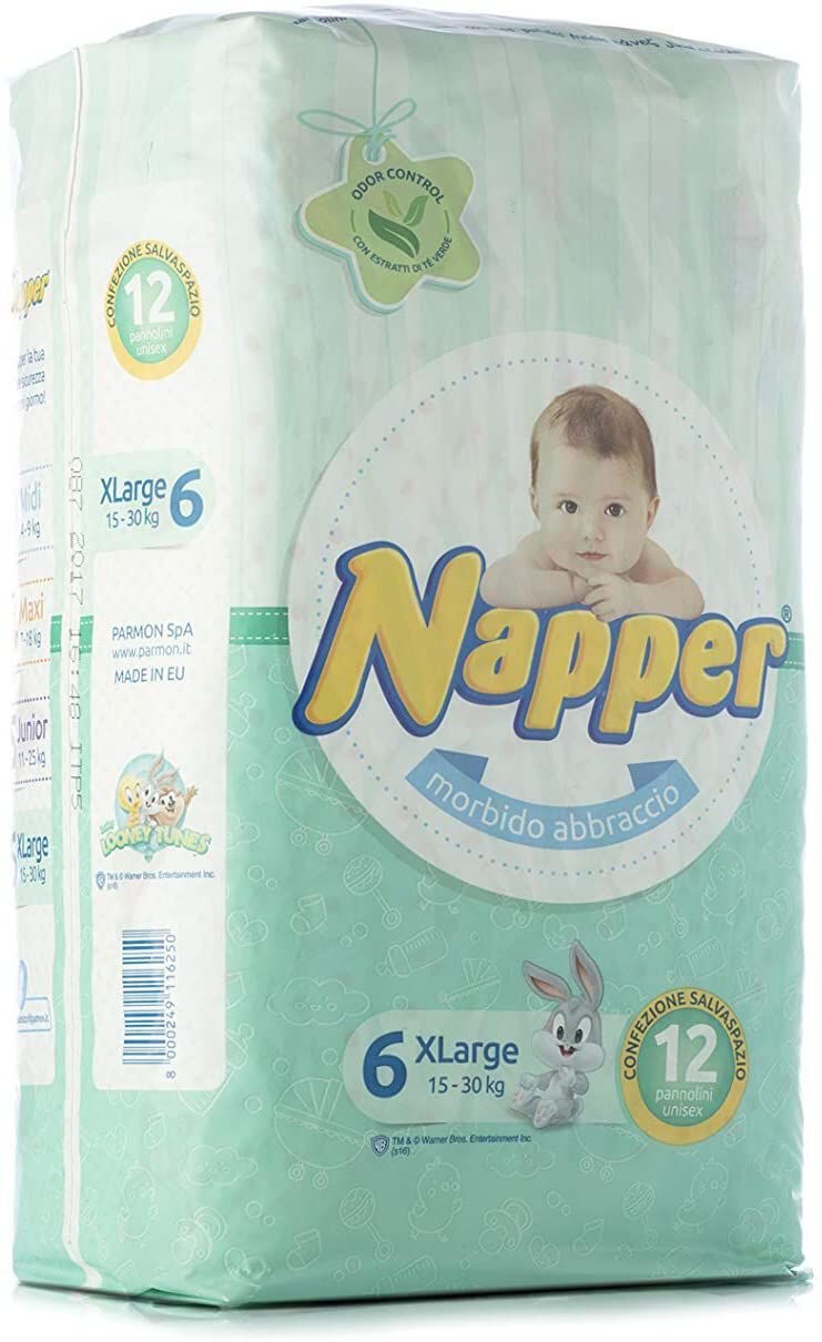 Napper - Diapers Soft Hug Parmon From 15-30kg 12pc image number 2