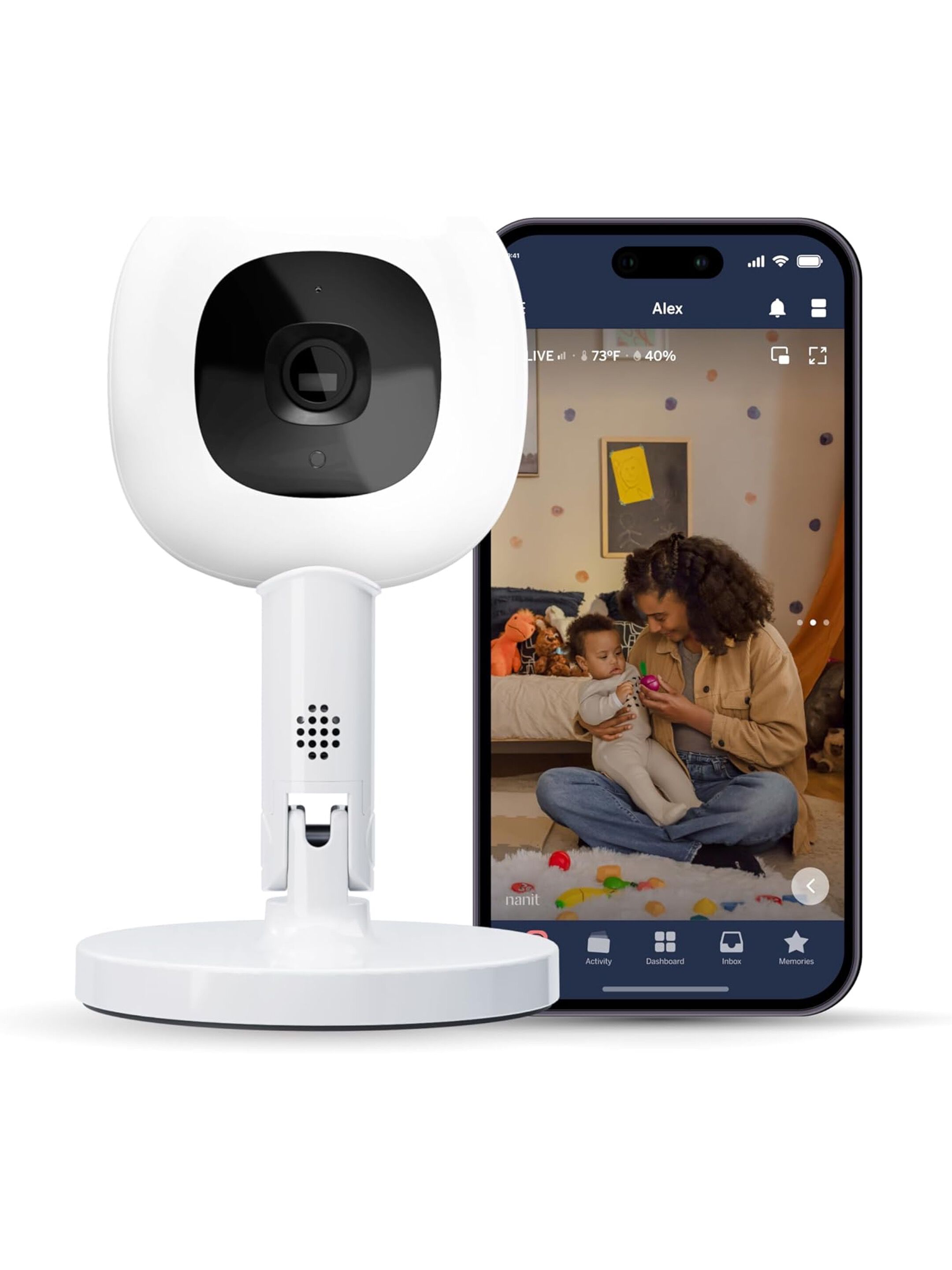 Nanit Pro Baby Monitor Camera with Flex Stand image number 1