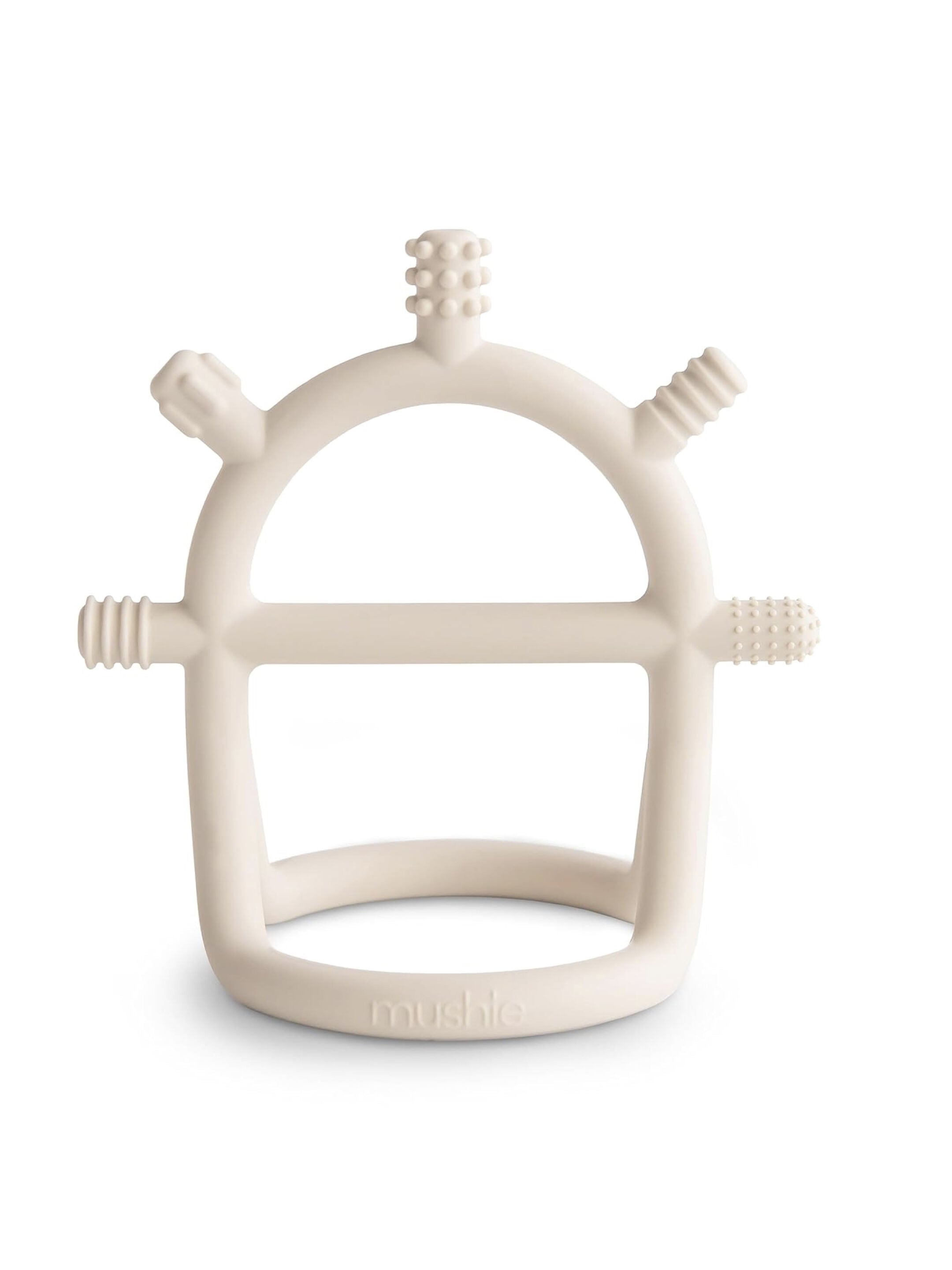 Mushie&nbsp;​​No-Drop Sensory Teether​&nbsp;(Shifting Sand)
