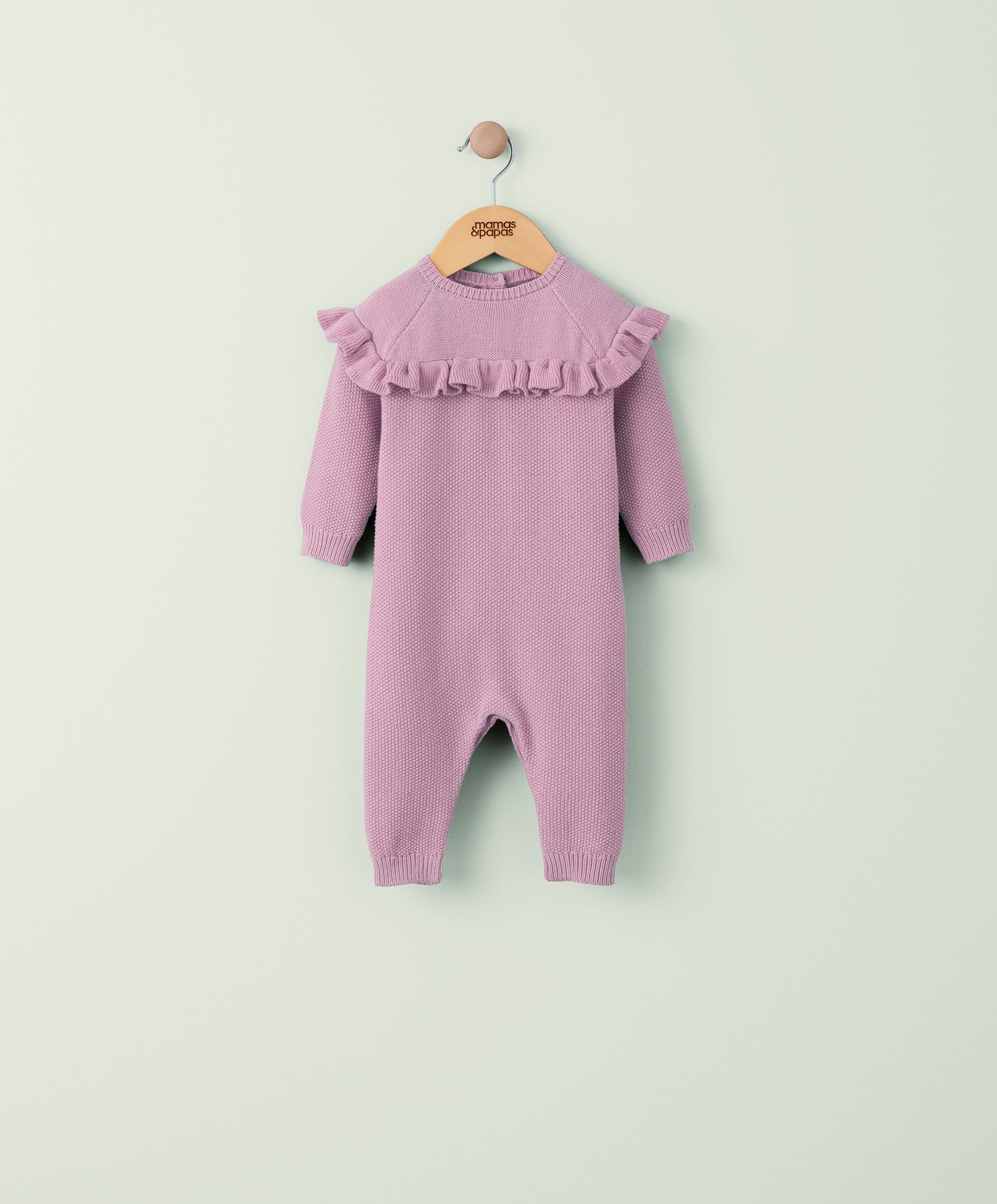 Frill Detail Knitted Romper image number 1
