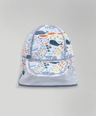 Whale Print Swim Hat