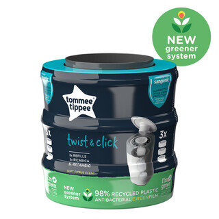 Tommee Tippee Nappy Disposal Sangenic Tec Refills, pack of 3