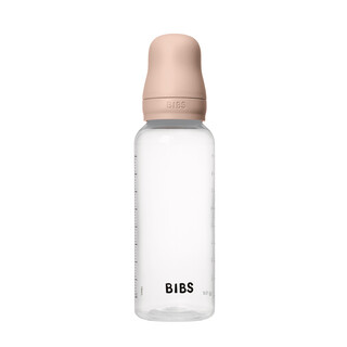 BIBS Baby Bottle Round Nipple Latex 1 Pack 270 Ml Medium Flow Blush