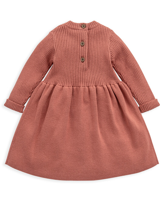 Knit Bow Long Sleeved Dress image number 2