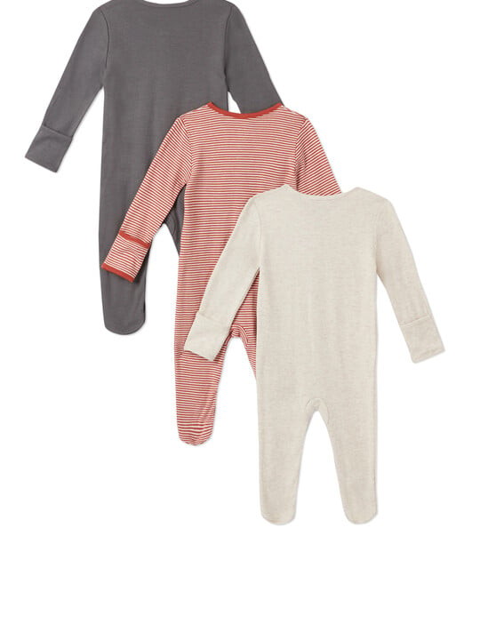 3Pack of  WILD Sleepsuits image number 2