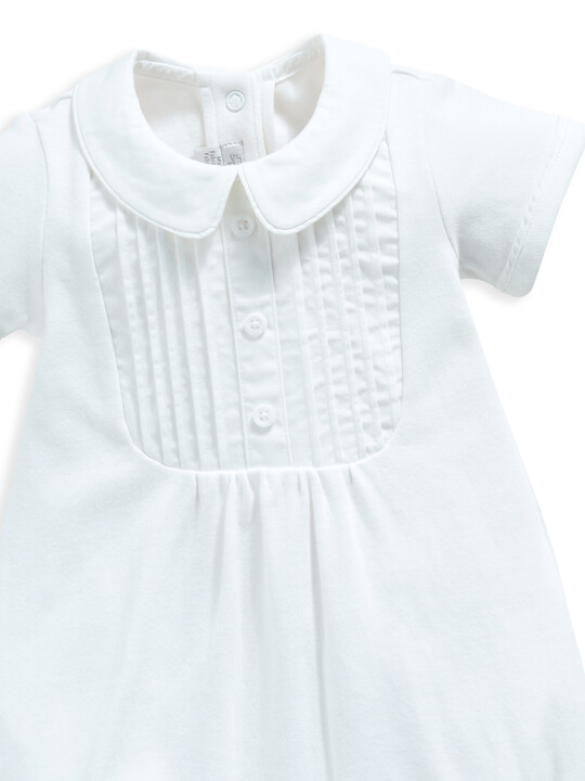 White Woven Romper image number 3
