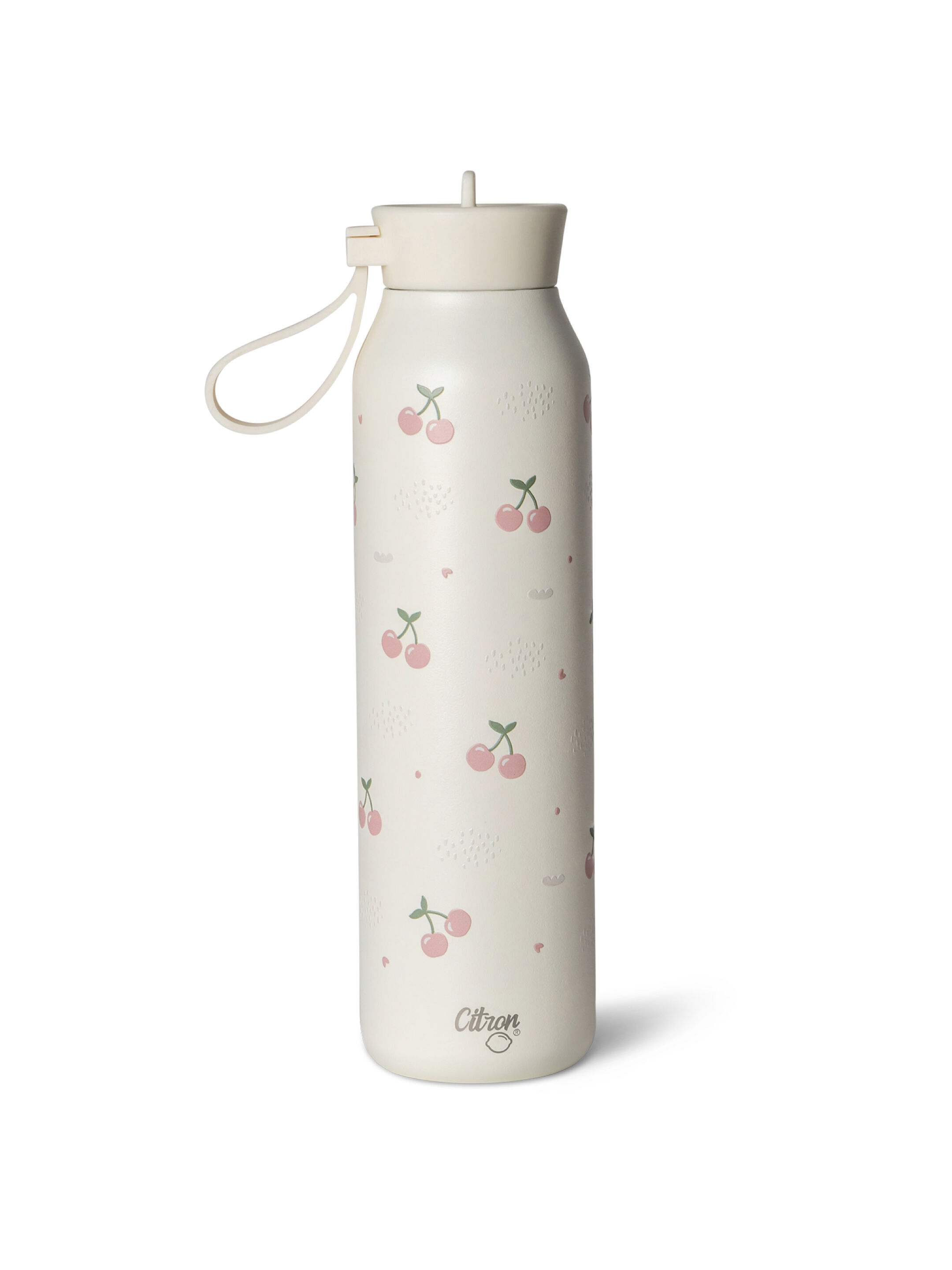Stainless Steel Water Bottle 500ml - Cherry