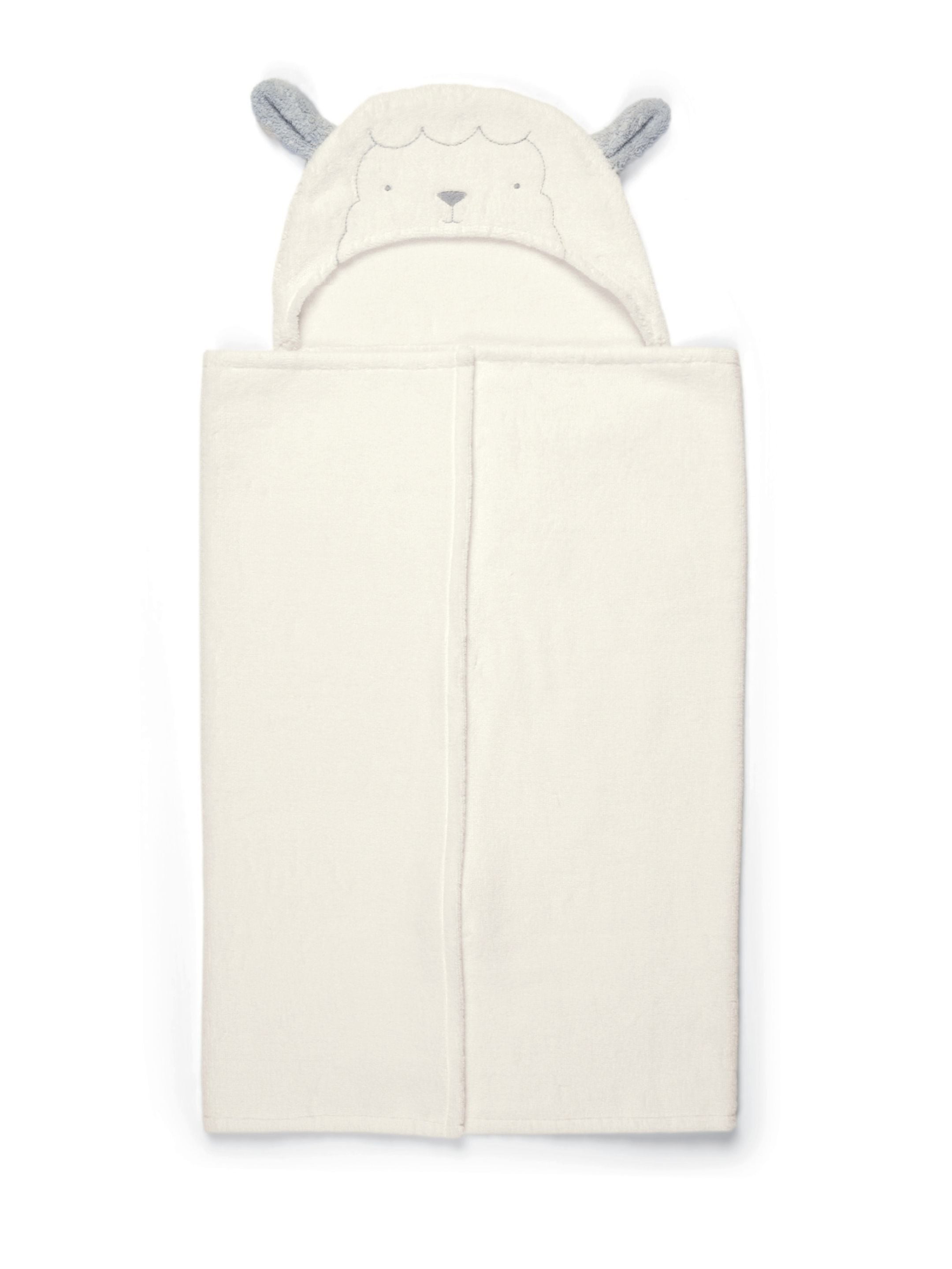 Bath Set - 2-Stage Bath with Lamb Hooded Towel, Rinser & Fine Silk image number 4