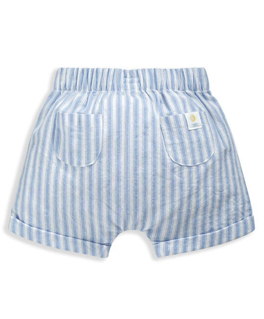 Woven Textured Stripe Short image number 2