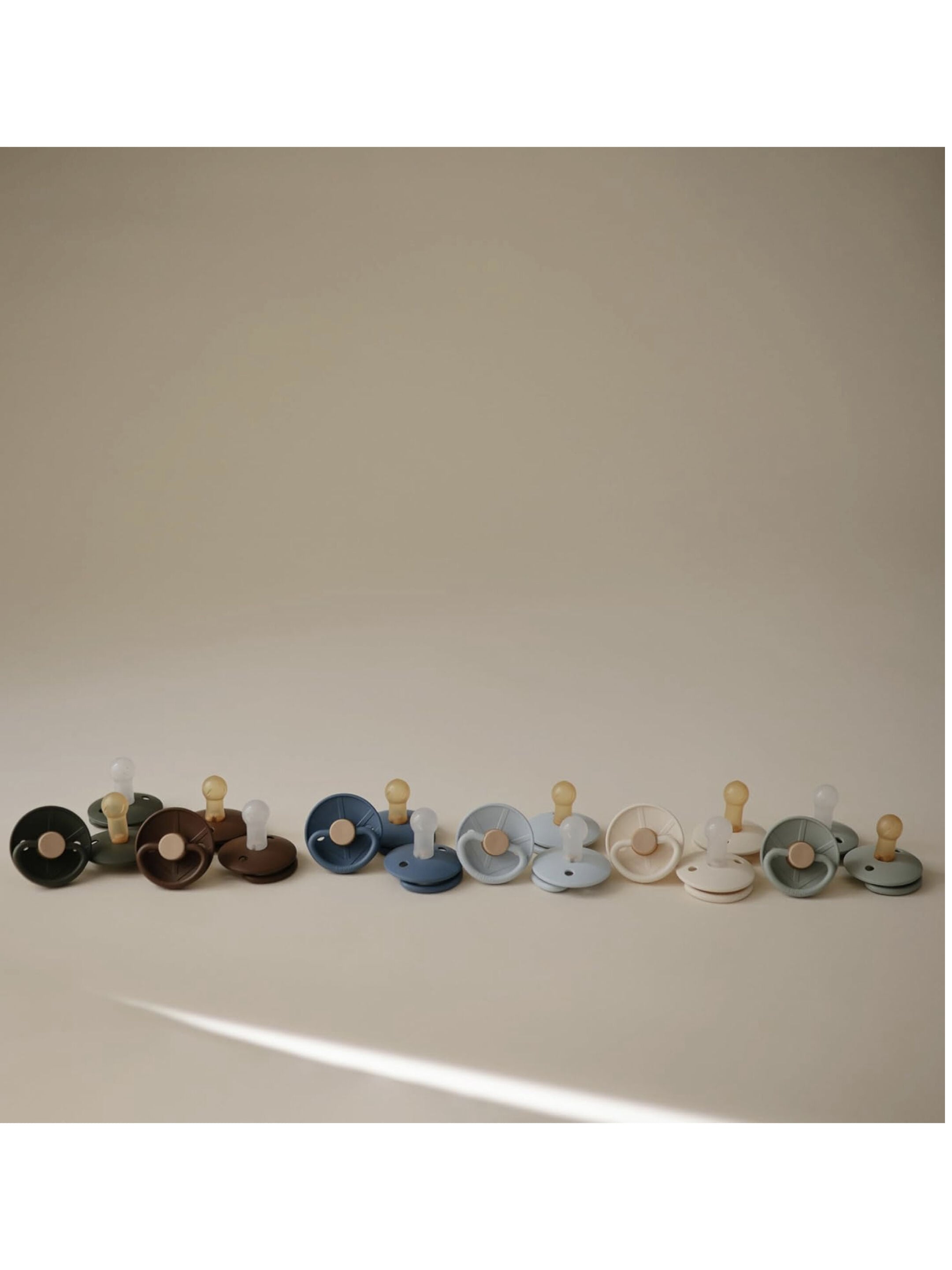 FRIGG Little Viking Latex Baby Pacifier 6-18M 2-Pack Ocean View/Cream - Size 2 image number 7