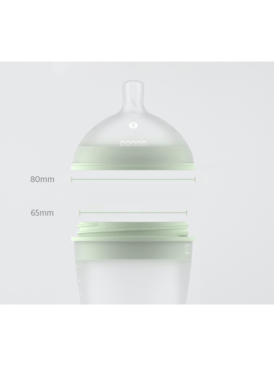 BORRN Silicone BPA Free, Non Toxic Feeding Bottle | 240ml image number 6