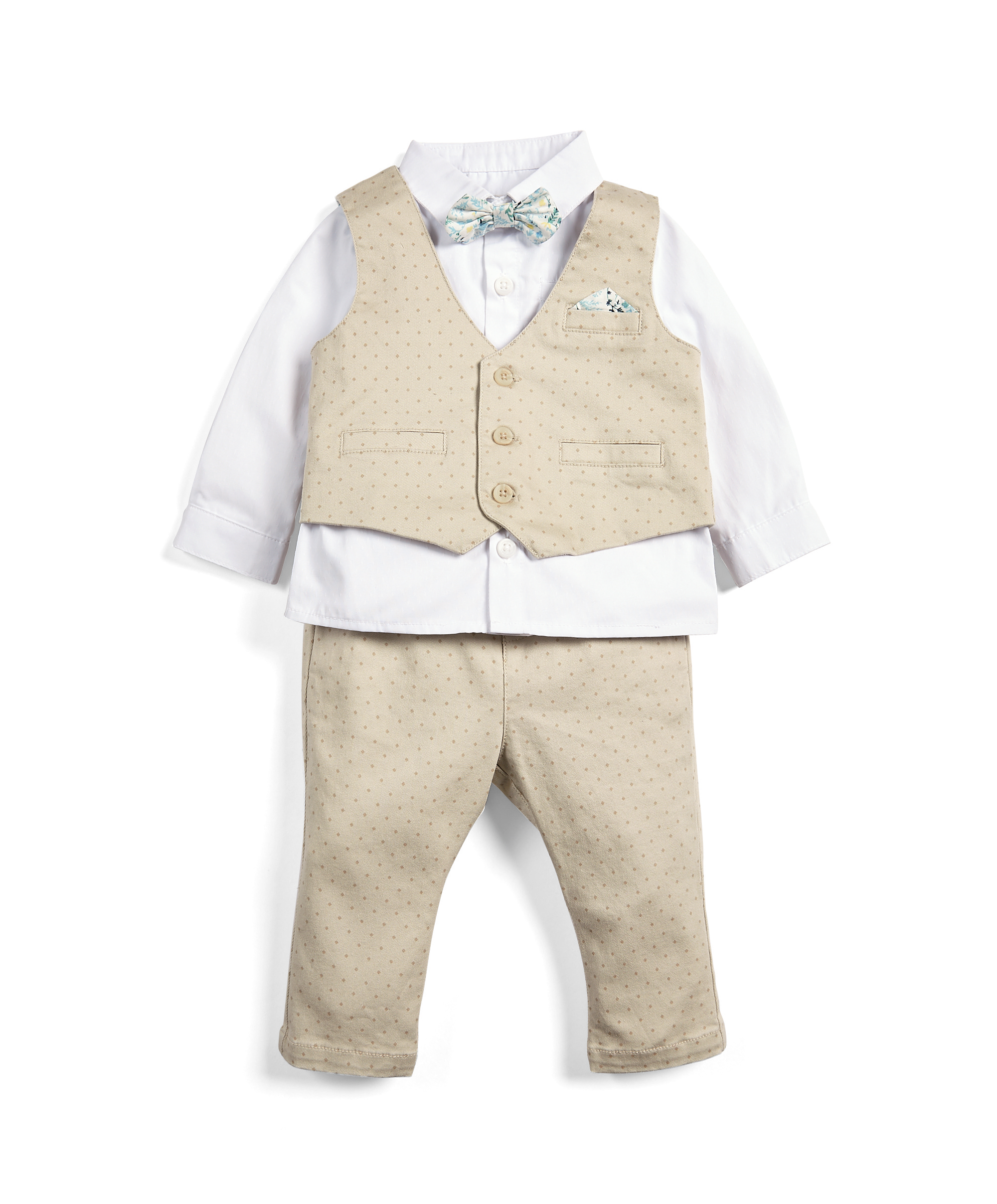 Buy Shirt, Tie, Waistcoat and Trousers 4 Piece Set Baby Boy Clothing Sets Mamas & Papas UAE