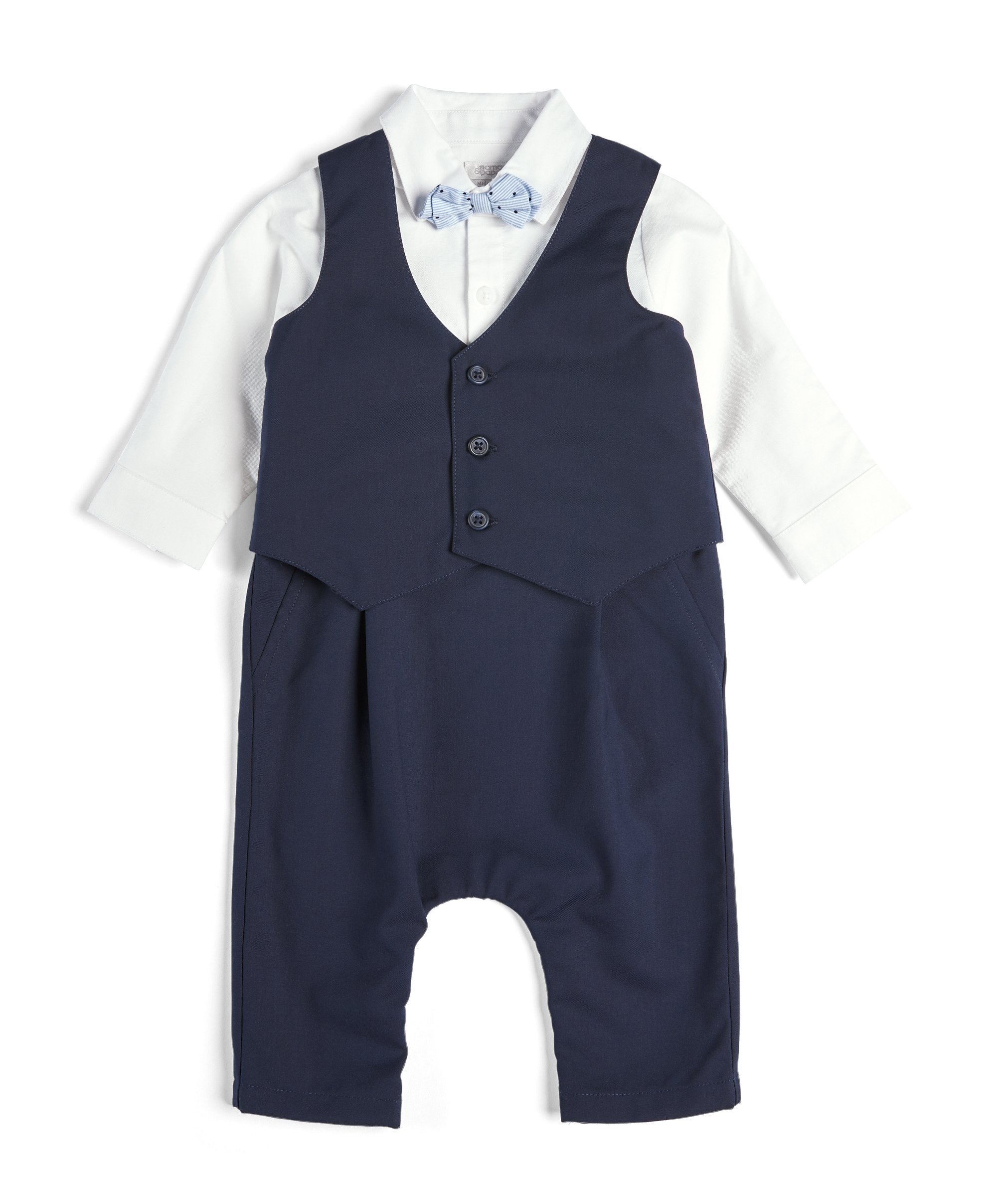Buy Mock Waistcoat Romper - Baby Boy Clothing Sets | Mamas & Papas UAE
