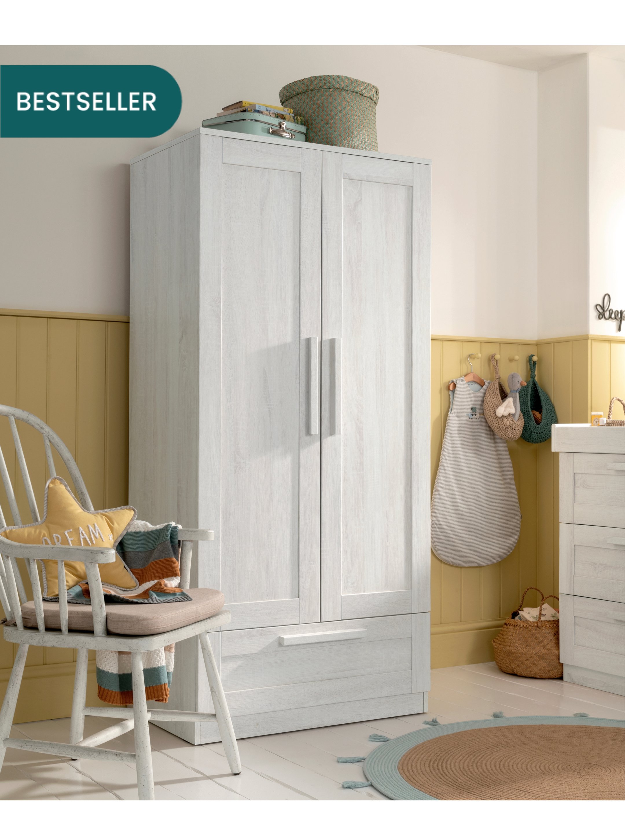 Buy Atlas Wardrobe - Nimbus White - Storage & Organisation | Mamas