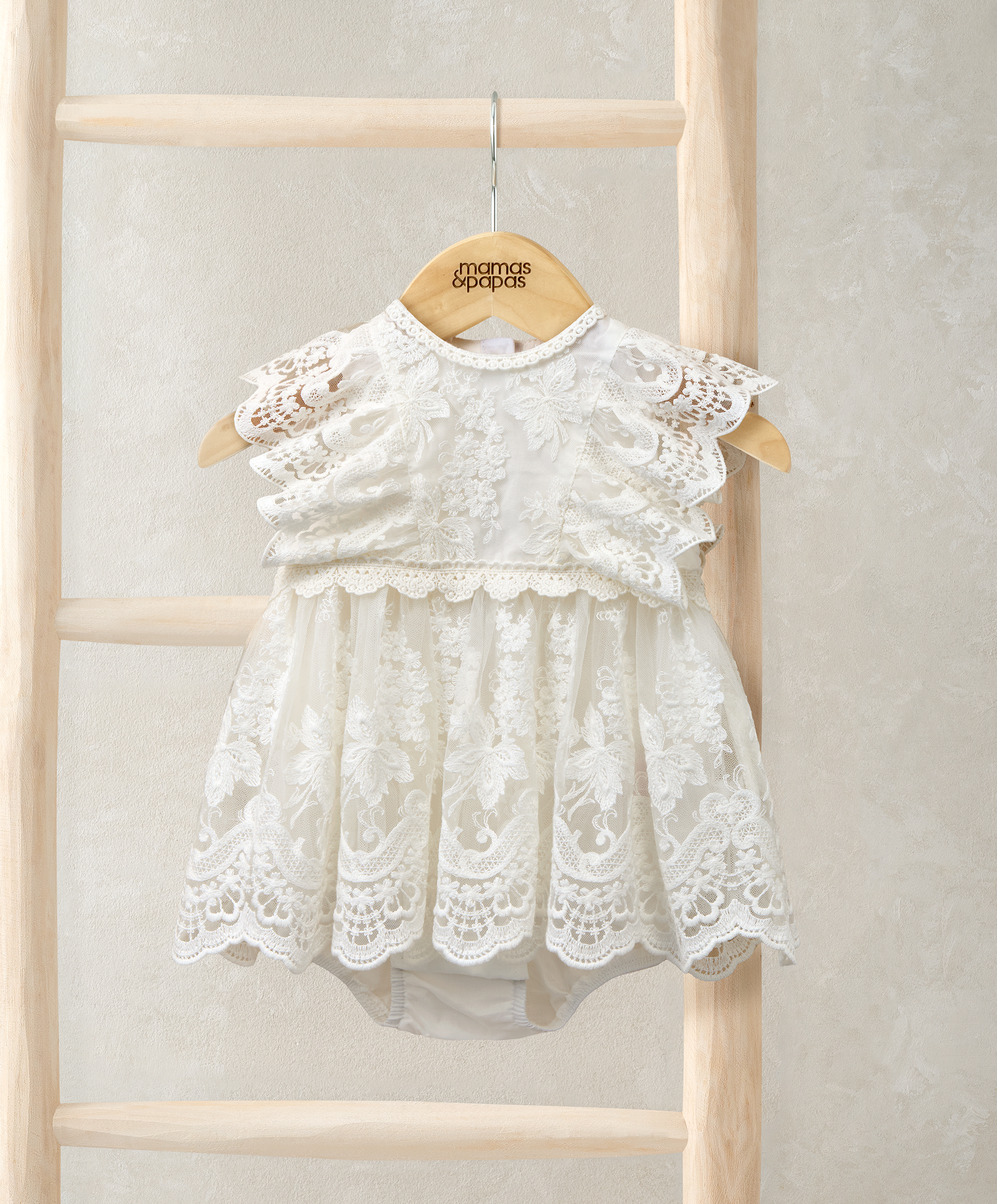 マミング様　 SOFT LACE FLOWER ROMPERS M 新品 新品タグ付き】ロゼミューズ offshoulder frills romper 受注