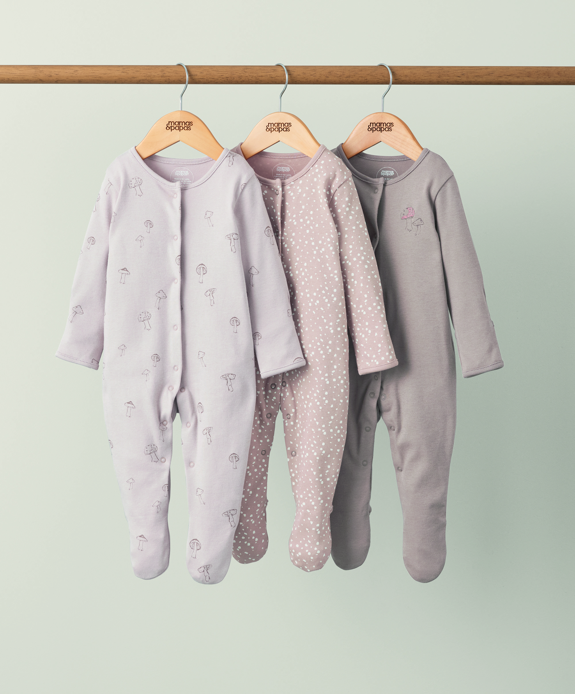Sleepsuits Mamas And Papas Baby Girl Clothes Buy Pack Amongst The
