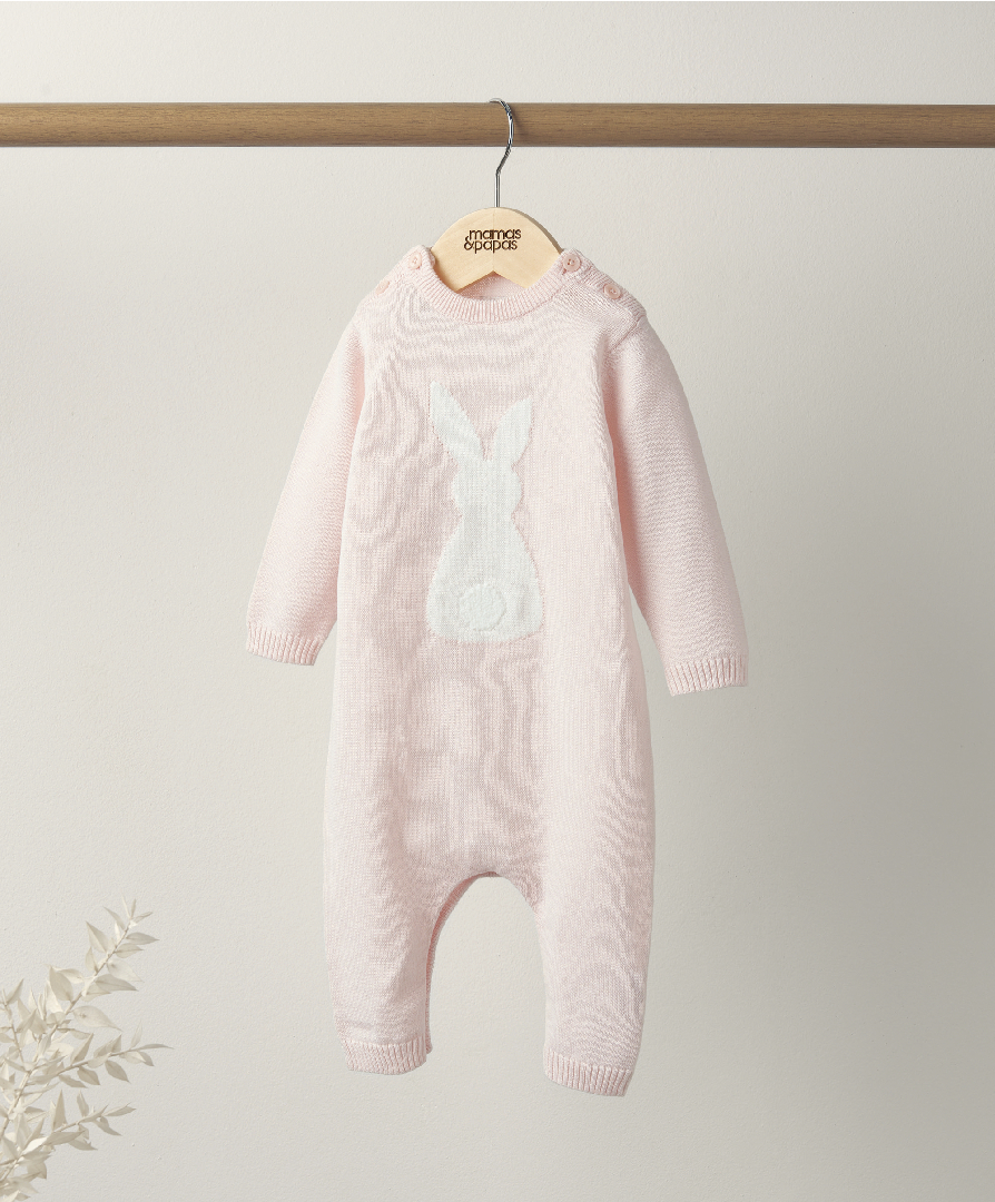 Buy Knitted Bunny Romper for AED 199.00 AllinOnes & Rompers Mamas & Papas UAE